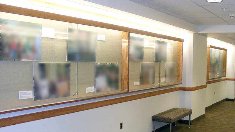 hallway displays